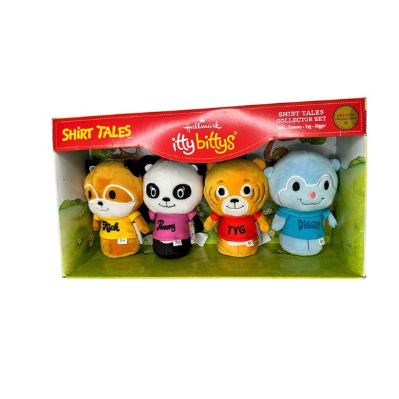 Hallmark Other - Hallmark Shirt Tales Itty Bittys Collector Set 4pk Rick Pammy Tyg Digger NIB